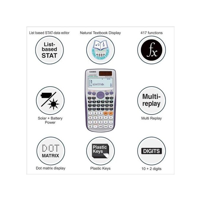 Casio Calculatrice Scientifique - FX-991ES Plus