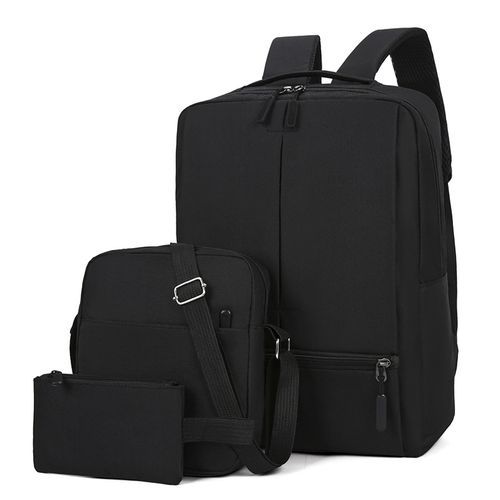 Ensemble de Sac à Dos 3 Pièces avec Chargeur USB - Sac à Dos Professionnel pour Ordinateur Portable