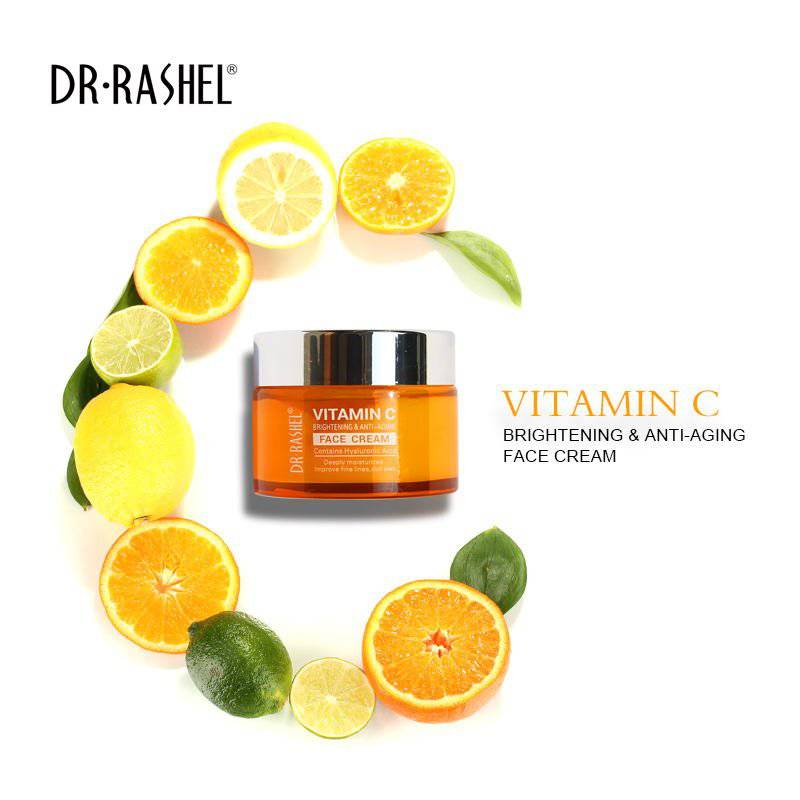 Crème Vitamin C éclaircissante anti-âge pour le visage - Dr Rashel